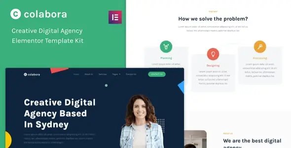 Colabora – Creative Digital Agency Elementor Template Kit